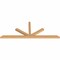 Ekena Millwork Saratoga Smooth Timber Gable Bracket, Western Red Cedar, 96"W x 36"H x 3 1/2"D x 3 1/2"F, 9/12 Pitch GBW096X36X0404SAR00SWR - alternate 5